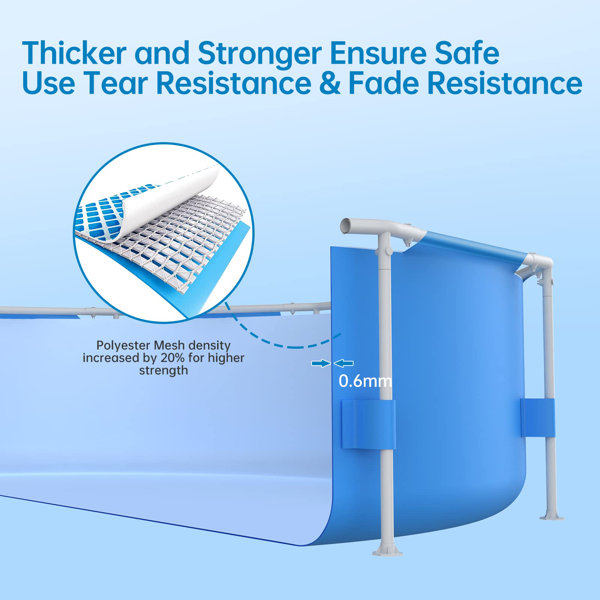 babevy Above Ground Pool Set 10Ft X 30In Round Frame Swimming Pool 1185